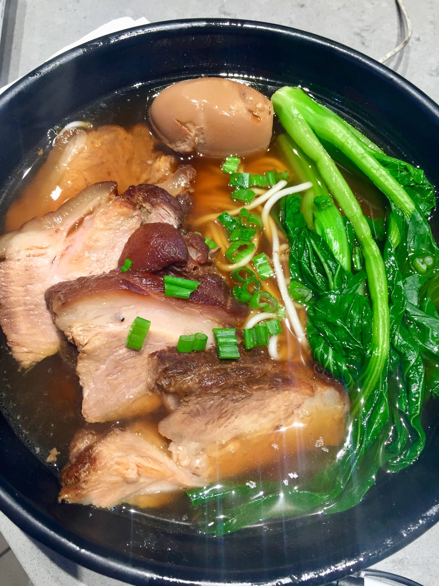 Order Marinated Braised Pork Belly Noodle Soup food online from Jimmy's house store, New York on bringmethat.com