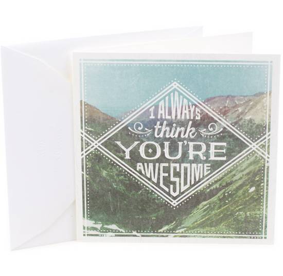 Order Hallmark I always think you're awesome  Inside: But today, you get it in writing. 1 ea. food online from Walgreens store, San Rafael on bringmethat.com