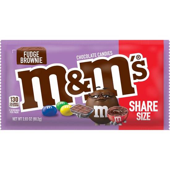 Order M&Ms Fudge Brownie Share Size Chocolate Candy food online from Exxon Food Mart store, Port Huron on bringmethat.com