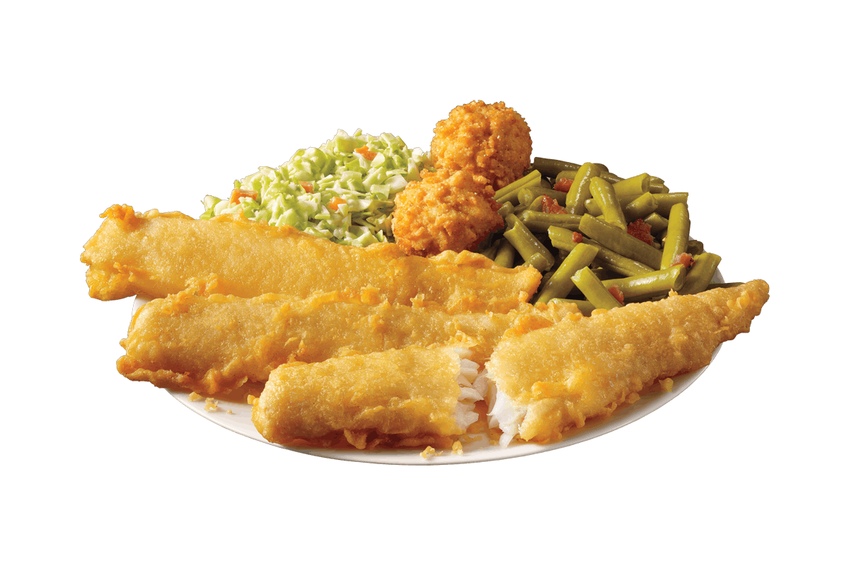 Order 3 Piece Batter Dipped Fish Meal food online from Captain D's Seafood Kitchen store, Fayetteville on bringmethat.com