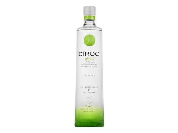 Order CIROC Apple - 1L Bottle food online from Josh Wines & Liquors Inc store, New York on bringmethat.com
