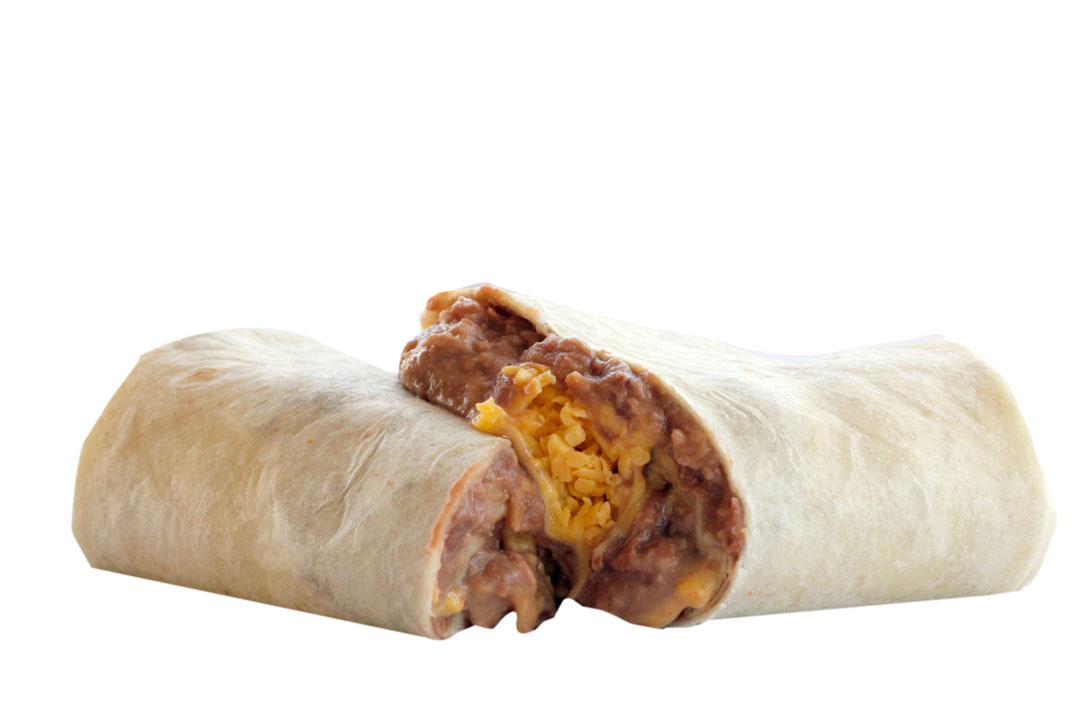 Order Bean and Cheese Burrito food online from Michael Super Burgers store, Whittier on bringmethat.com