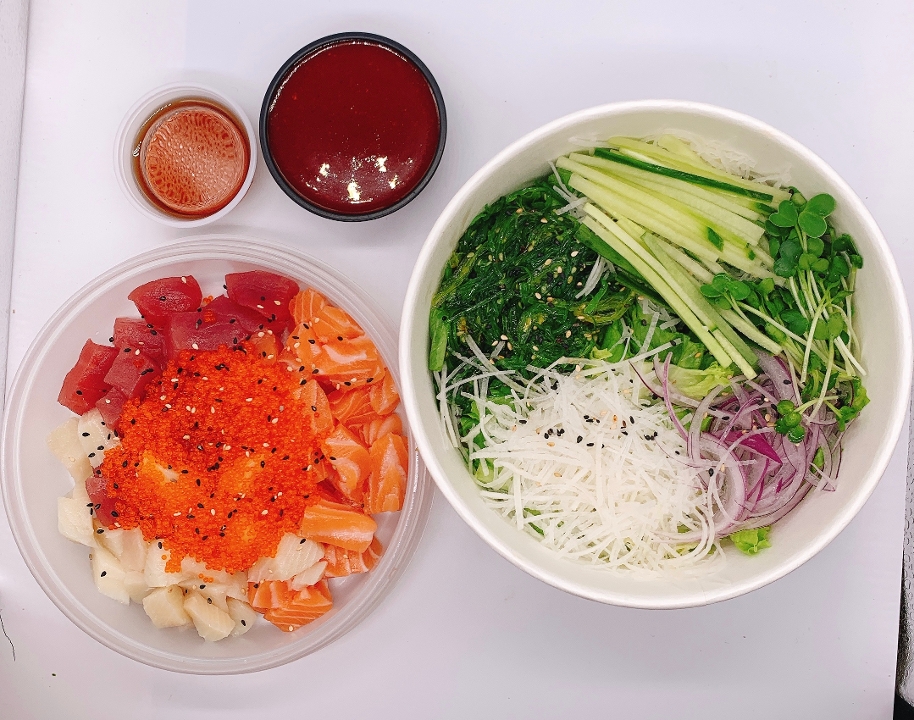 Order Spicy Sashimi Donburi food online from Sushi Plus store, Redwood City on bringmethat.com