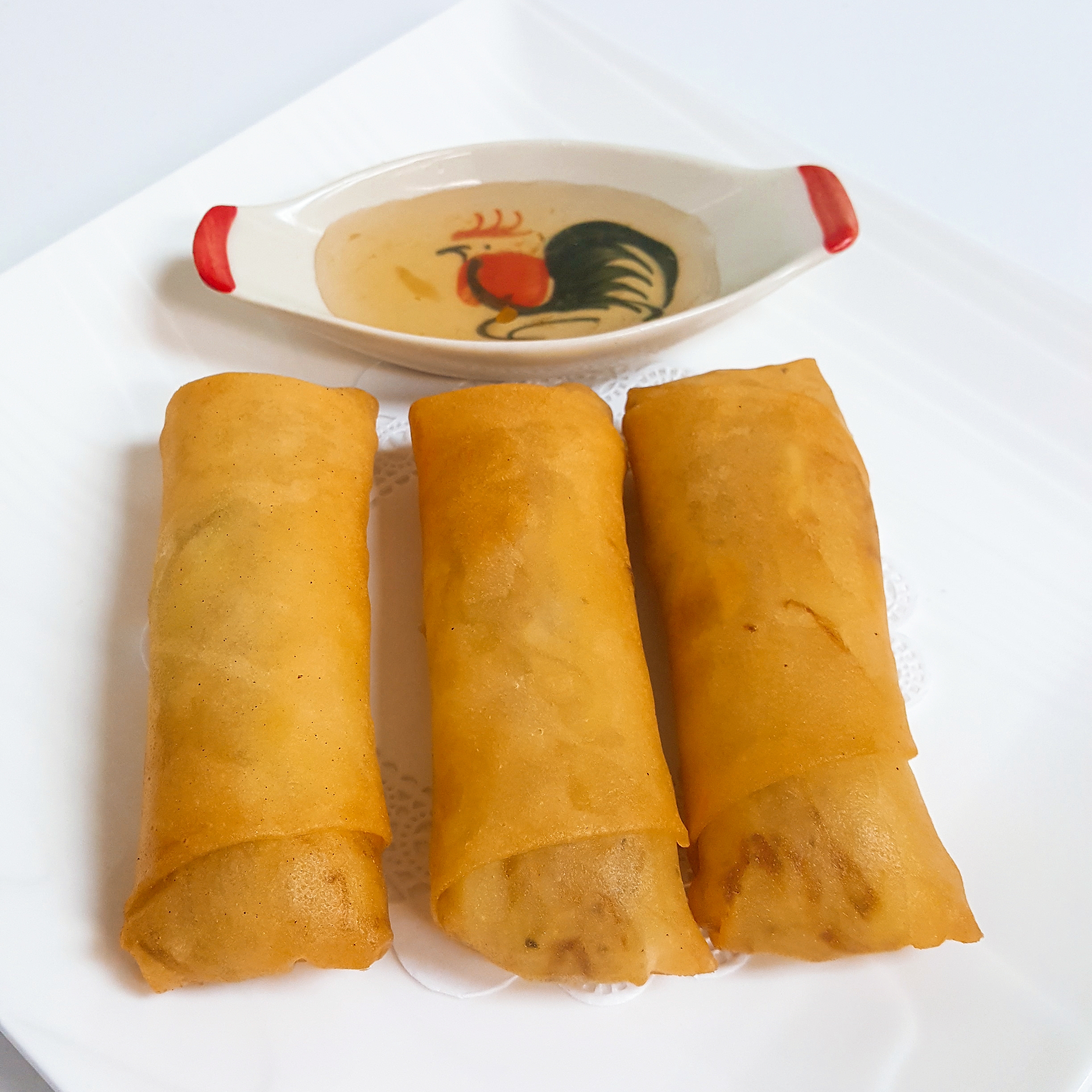 Order A3. 3 Pieces Egg Rolls food online from Kaow Thai store, Beaverton on bringmethat.com