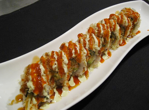 Order Shrimp Tempura Crunch Roll food online from Sakura Nami store, Clarendon Hills on bringmethat.com