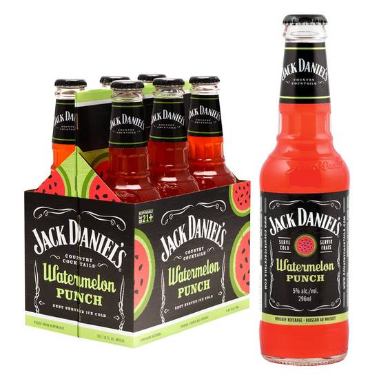 Order Jack Daniel'S Watermelon Punch Country Cocktails-6 Pack food online from Red Roof Market store, Lafollette on bringmethat.com