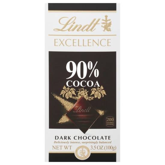 Order Lindt EXCELLENCE 90% Cocoa Dark Chocolate Bar, Dark Chocolate Candy, 3.5 oz. Bar food online from CVS store, ROCKFORD on bringmethat.com