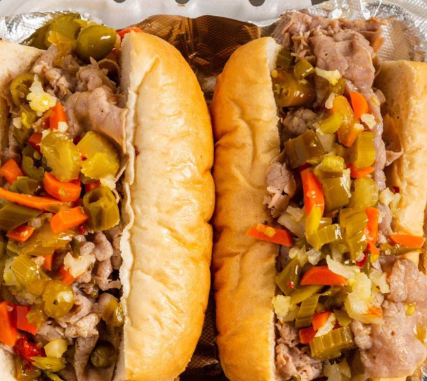 Order 3. Italian Beef Sandwich food online from Jimmy's Best store, Chicago on bringmethat.com