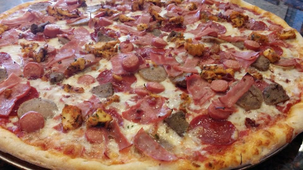 Order Meat Lovers Pizza food online from Lefty's Pizzeria and Restaurant store, Paterson on bringmethat.com