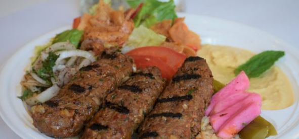 Order Lule Kebab Dinner food online from Noor Mediterranean Grill store, Somerville on bringmethat.com