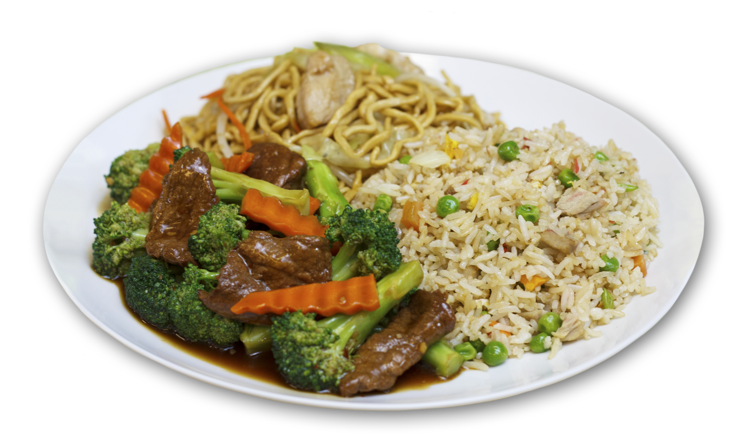 Order C3. Broccoli Beef Combo Plate food online from China Cafe store, Turlock on bringmethat.com