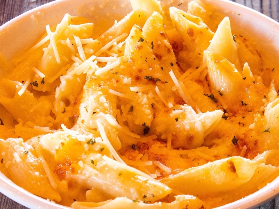 Order Small Portion Baked Mac And Cheese food online from Palio Pizza Cafe store, Allen on bringmethat.com