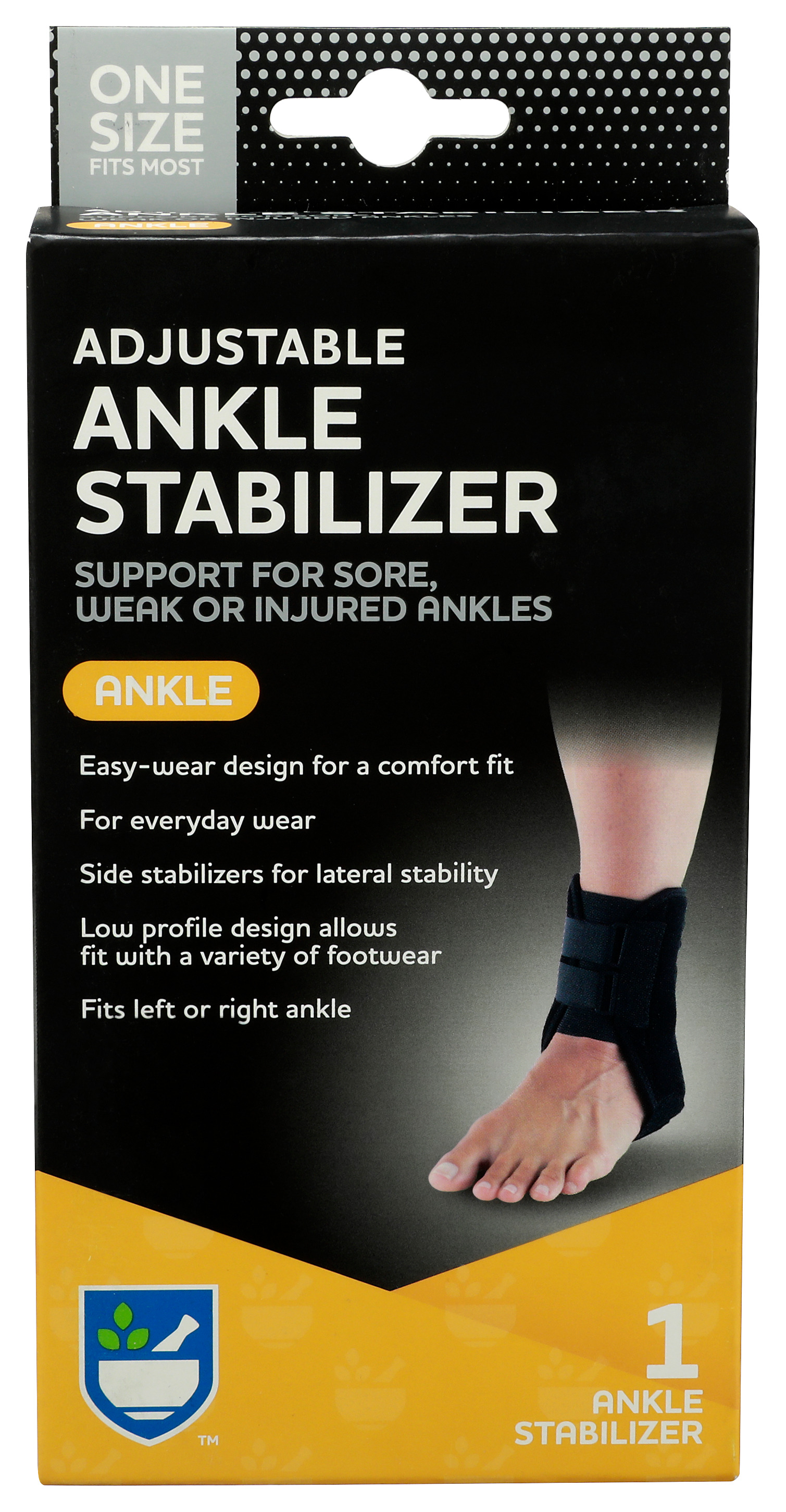 Order Rite Aid Adjustable Ankle Stabilizer - One Size food online from Rite Aid store, ELMIRA on bringmethat.com