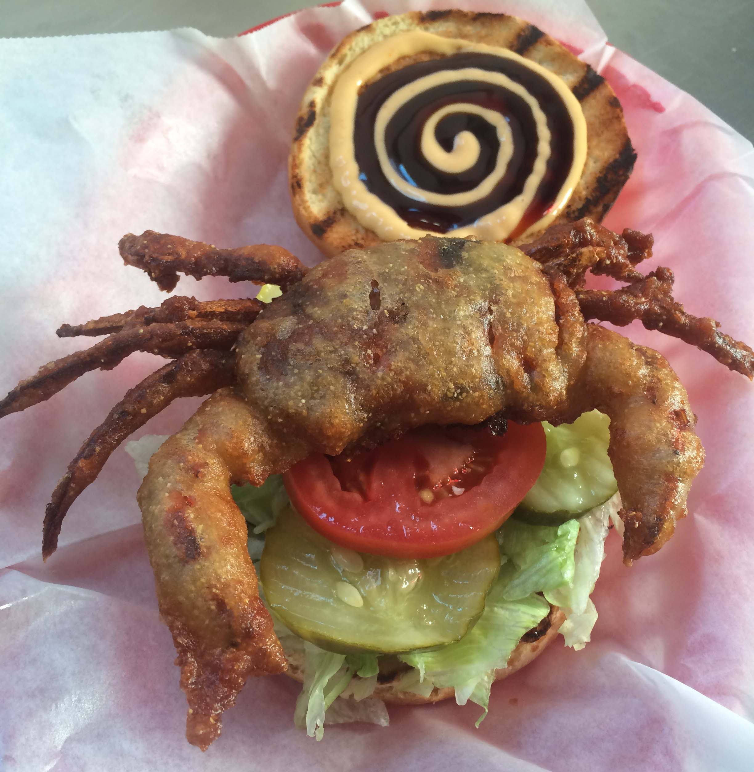 Order Soft Shell Crab Sandwich food online from Big & Little's Restaurant store, Chicago on bringmethat.com