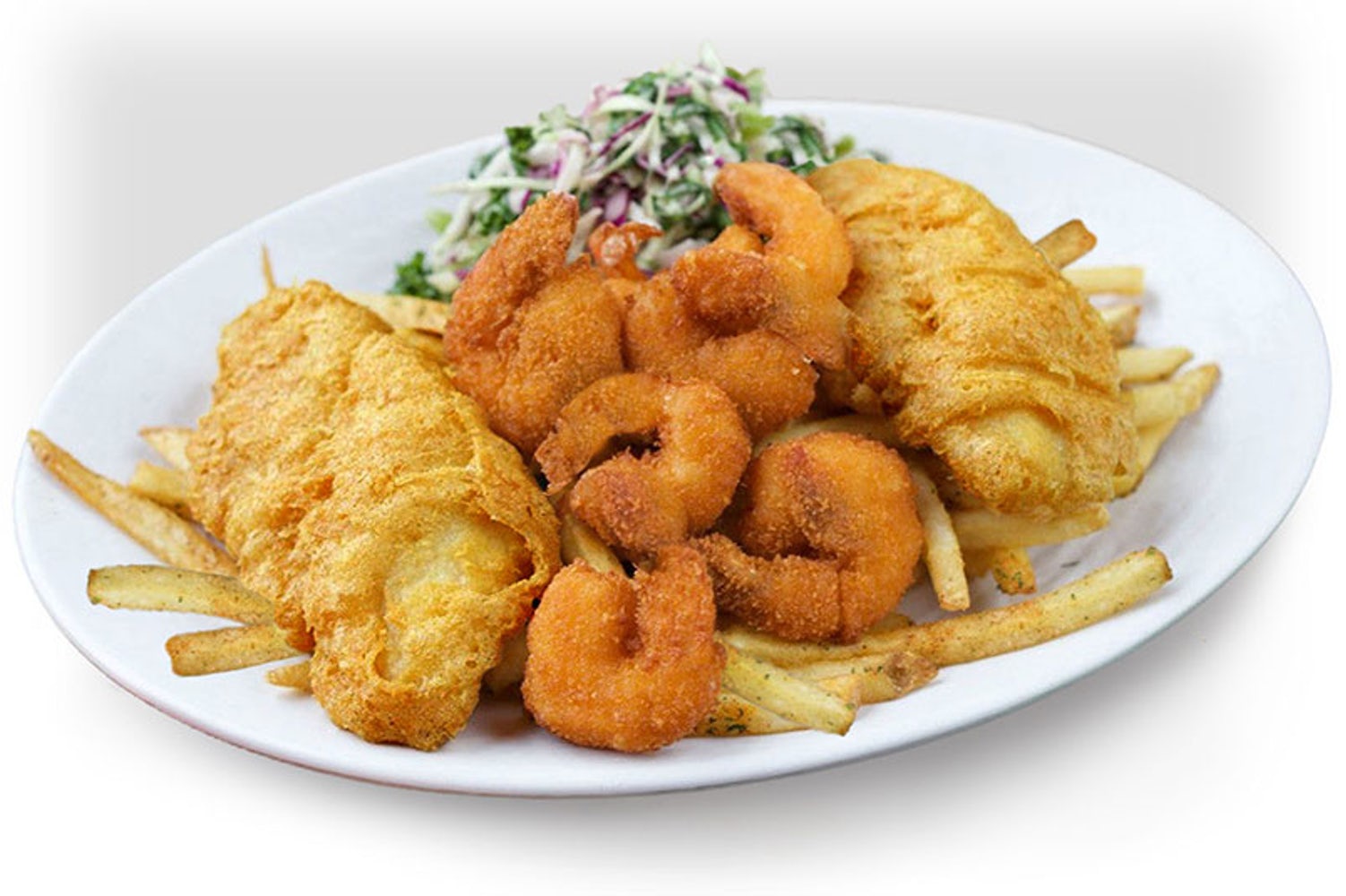 Order SHRIMP & BATTERED FISH food online from California Fish Grill store, Gardena on bringmethat.com