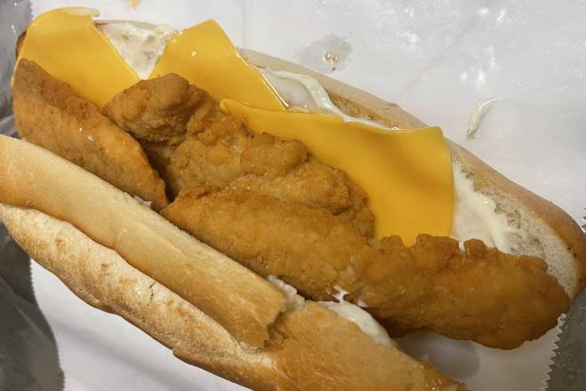 Order Chicken Tender Sub with Fries food online from Kennedy Fried Chicken store, Monticello on bringmethat.com