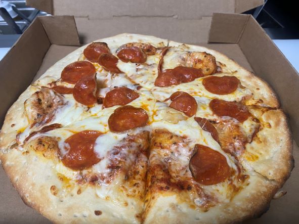 Order Pepperoni and Mushroom Pizza food online from Soho store, Pittsburgh on bringmethat.com