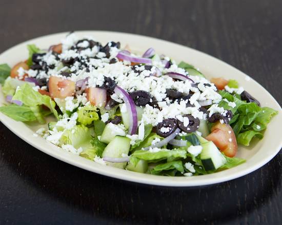 Order Greek Salad food online from New York Pizza store, Mountain View on bringmethat.com