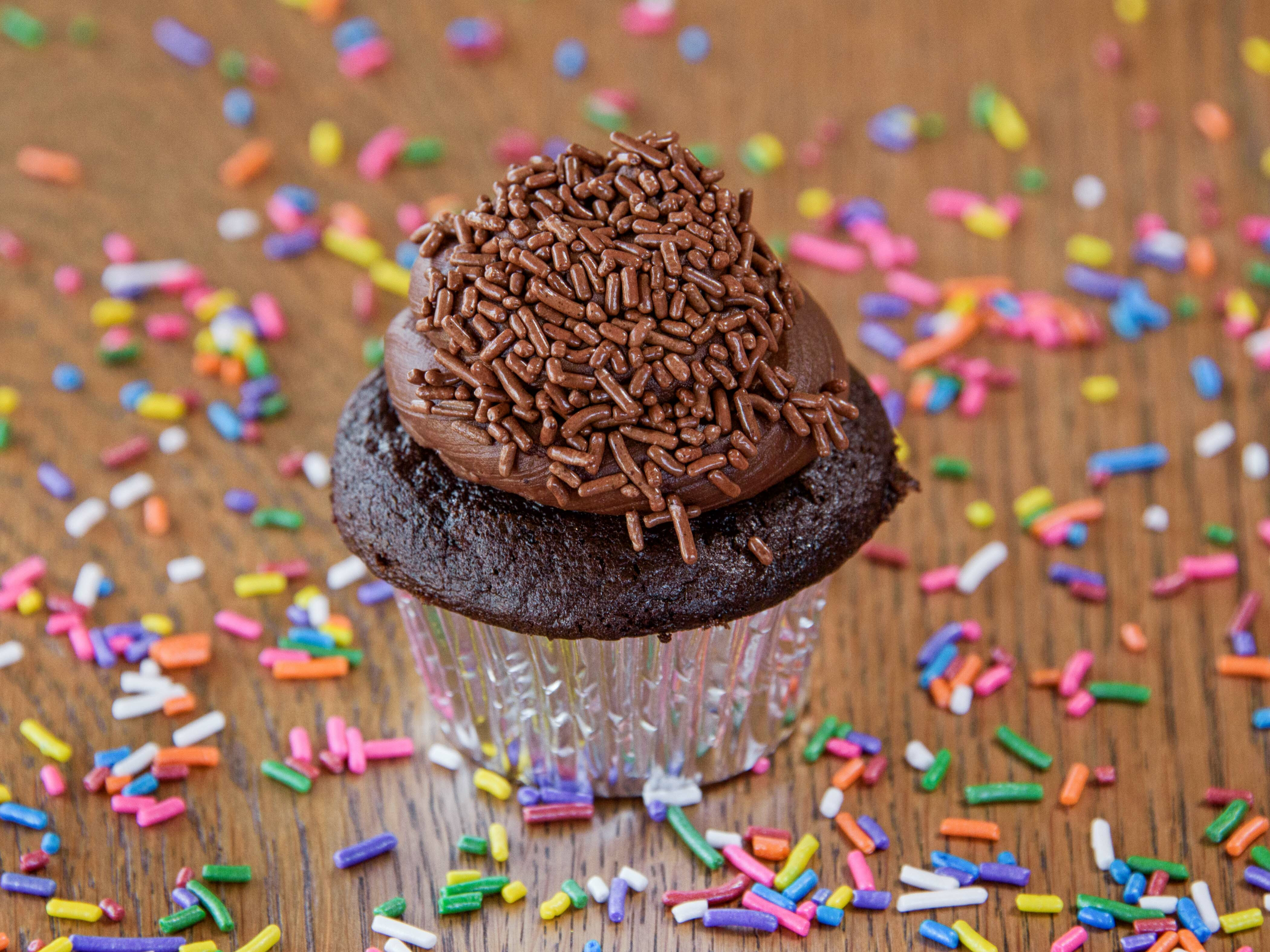 Order Pure Chocolate Cupcake food online from Simply Cakes And Cupcakes store, Mission Viejo on bringmethat.com