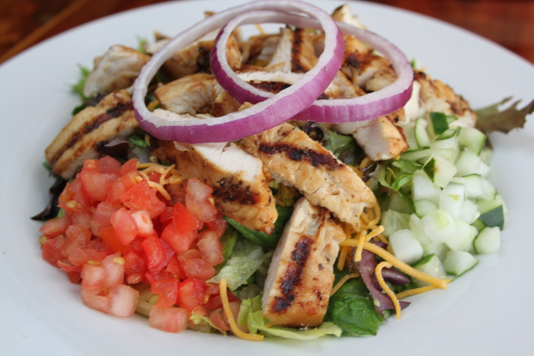 Order Grilled Chicken Salad - Full food online from Roosters store, Huntington on bringmethat.com