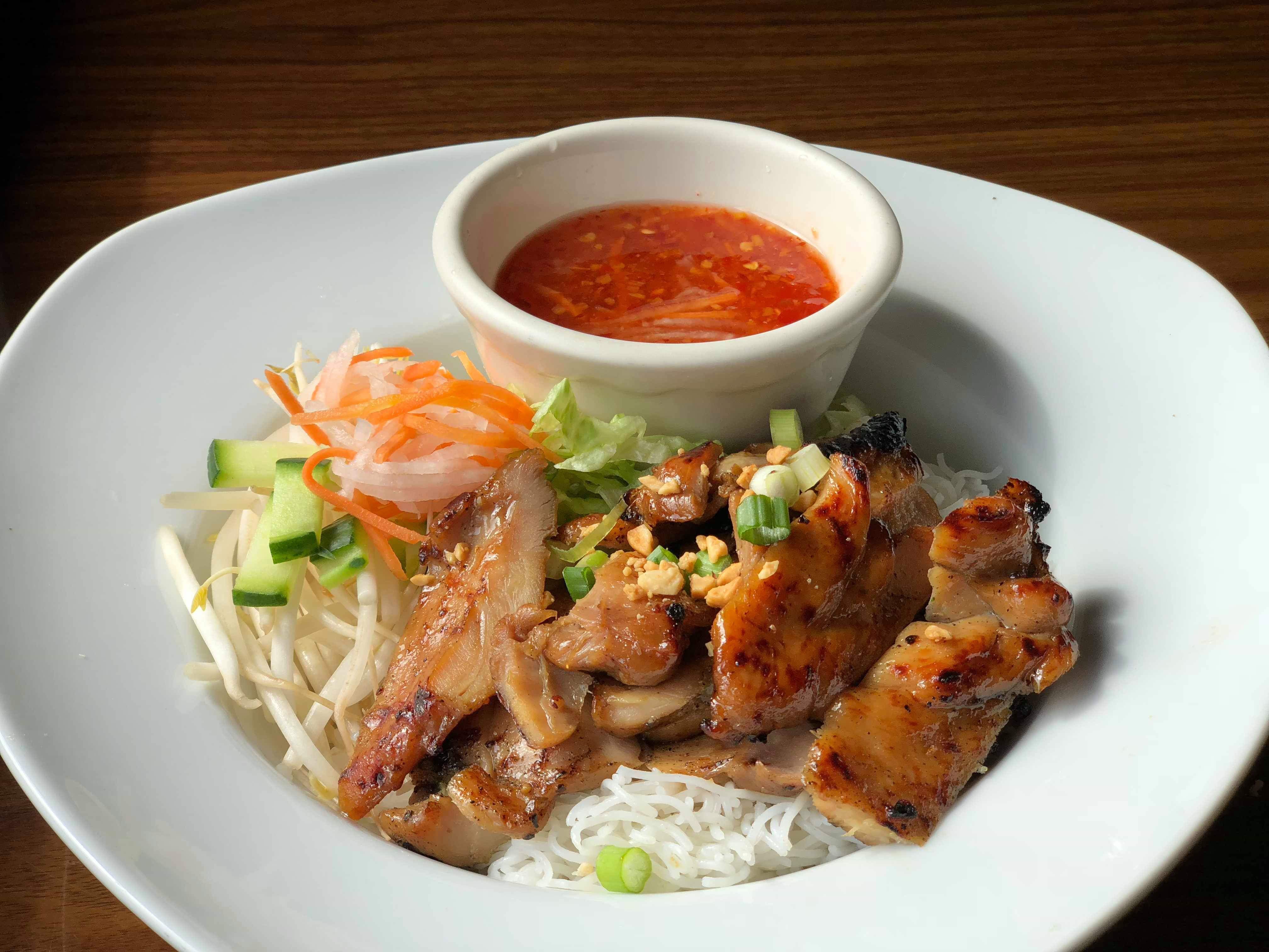 Order Bun Grilled Chicken food online from Pho O-Sha store, Watertown on bringmethat.com