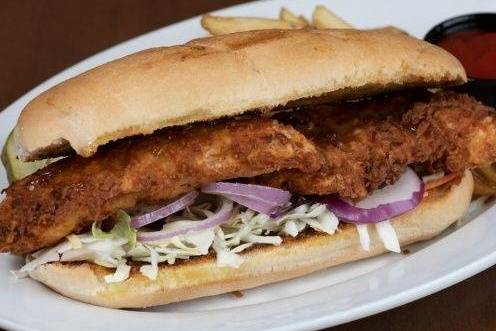 Order Coconut Chicken Hoagie food online from Green Mill store, HASTINGS on bringmethat.com