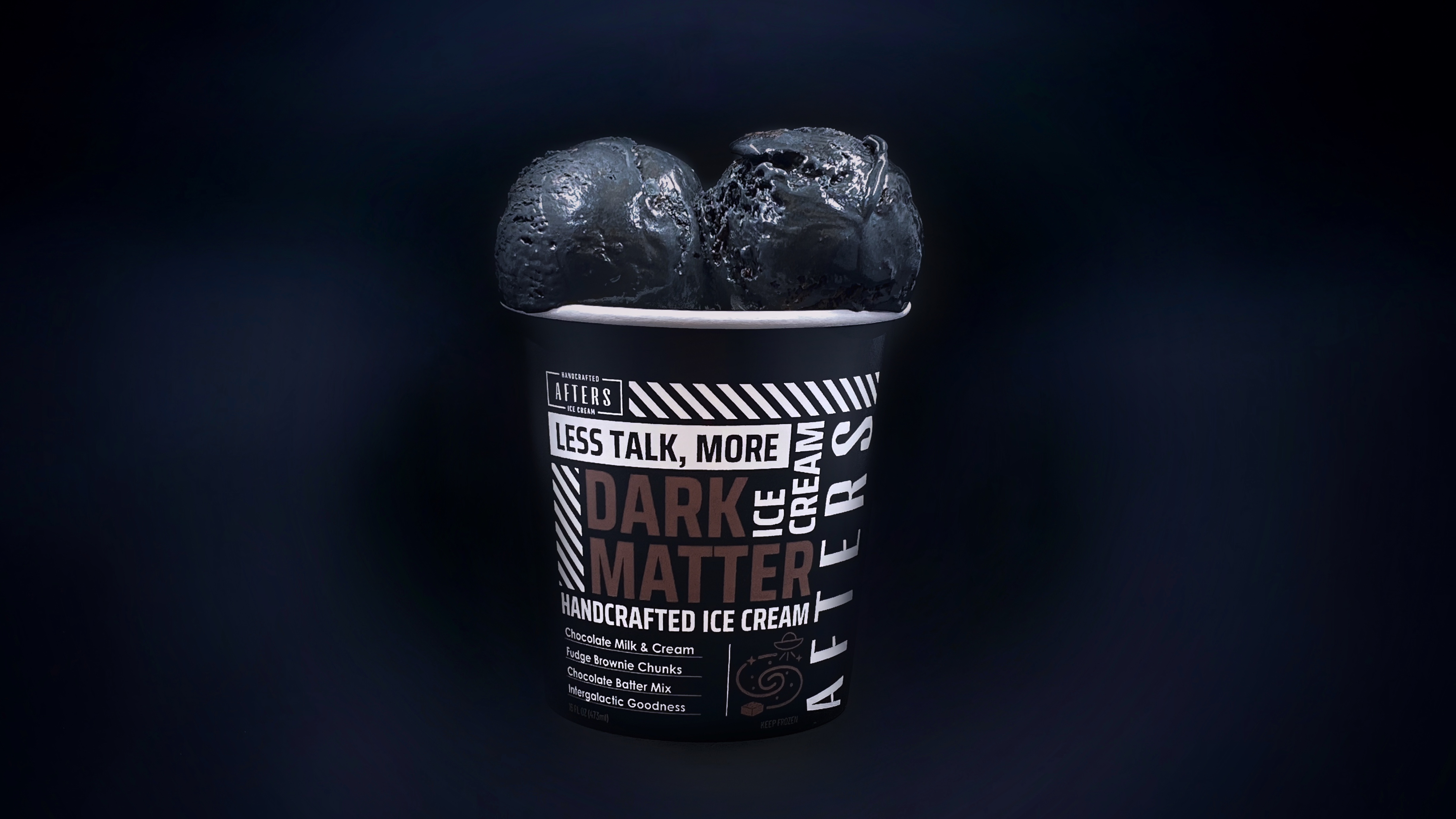 Order Dark Matter Brownie Batter Pint food online from Afters Ice Cream store, Azusa on bringmethat.com