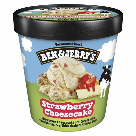 Order Ben & Jerry's Ice Cream - Strawberry Cheesecake food online from IV Deli Mart store, Goleta on bringmethat.com