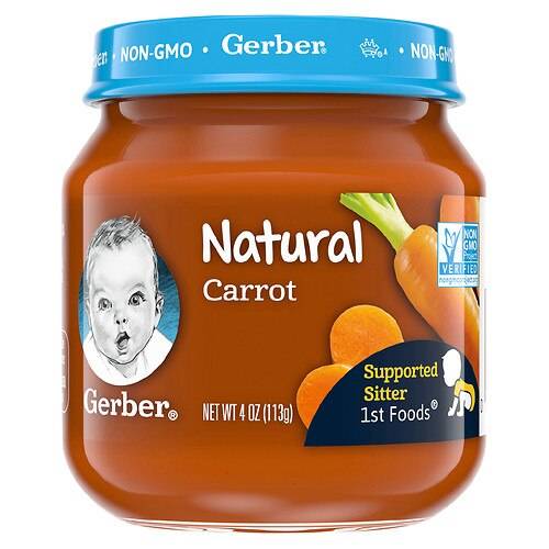Order Gerber 1st Foods Natural Baby Food Carrot - 4.0 oz food online from Walgreens store, Concord on bringmethat.com