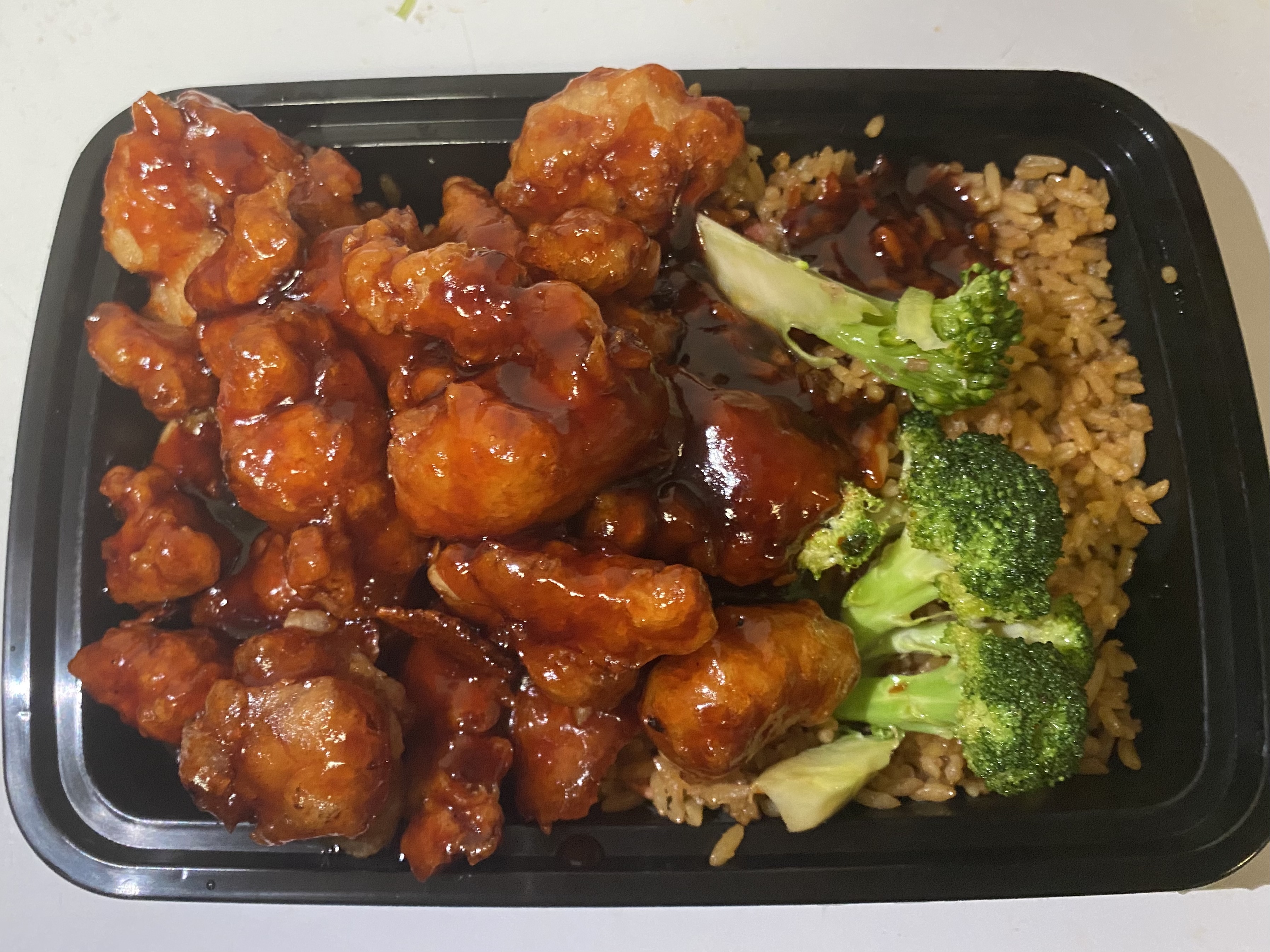 Order C17. General Tso's Chicken Combo Platter7 food online from New China Express store, Newport News on bringmethat.com