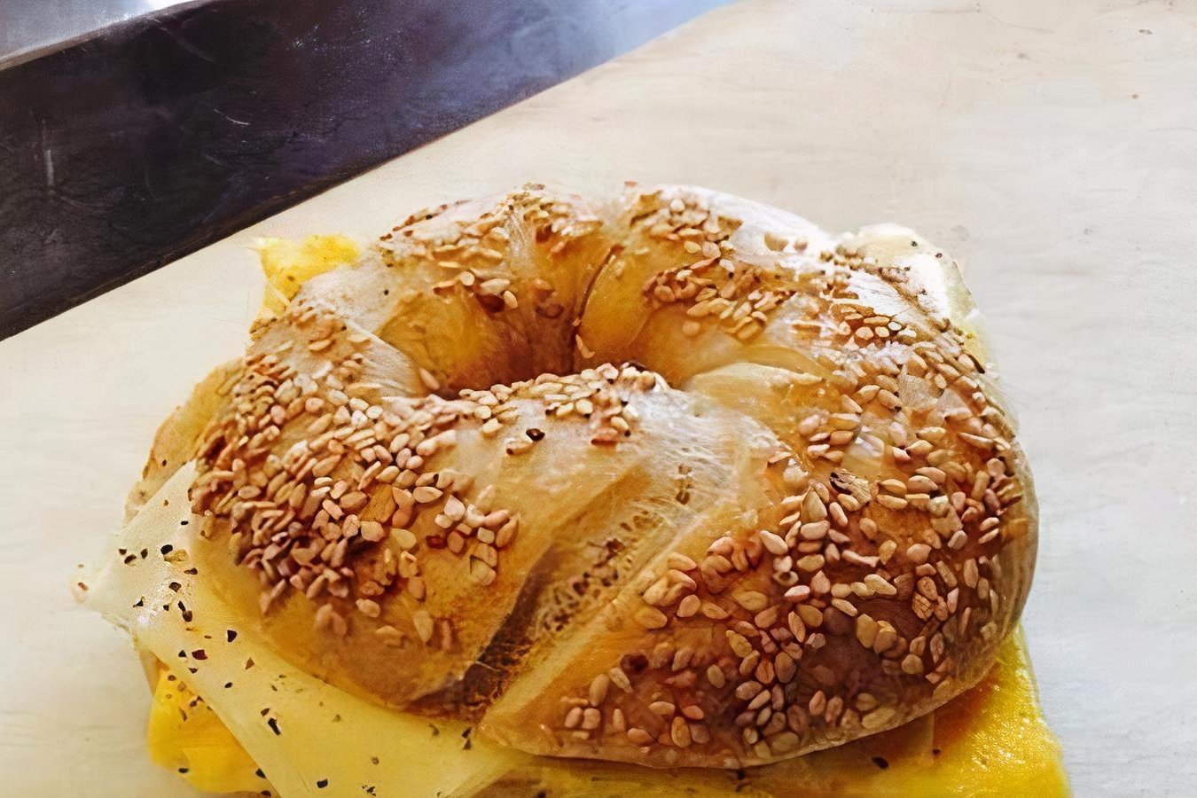 Order Bagel with Egg and Cheese food online from Charlies Pizza Cafe store, Allston on bringmethat.com