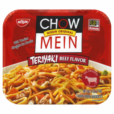 Order Nissin Chow Mein Teriyaki Beef 4oz food online from 7-Eleven store, Chicago on bringmethat.com