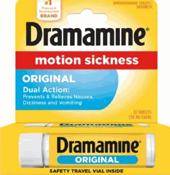 Order Dramamine Motion Sickness Pills food online from IV Deli Mart store, Goleta on bringmethat.com