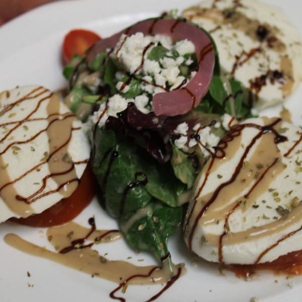Order Caprese with Shrimp Salad Lunch food online from Fiore Restaurant store, Concord on bringmethat.com