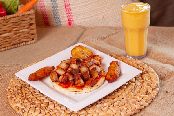 Order Arepa Paisa Breakfast food online from Mi Tierra Restaurant store, Charlotte on bringmethat.com