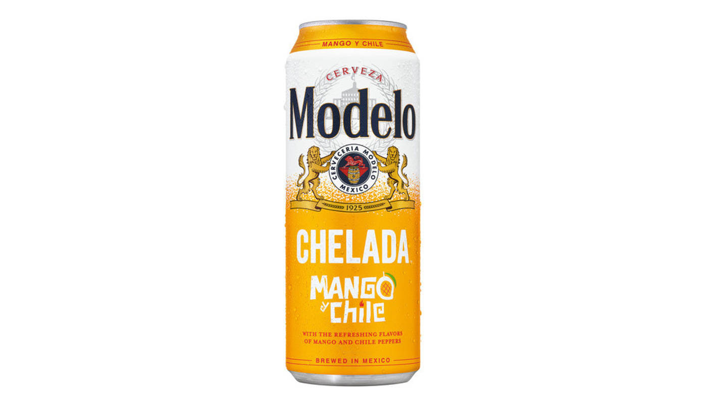 Order Modelo Michelada Mango y Chile 24oz Can food online from Circus Liquor store, Los Angeles on bringmethat.com