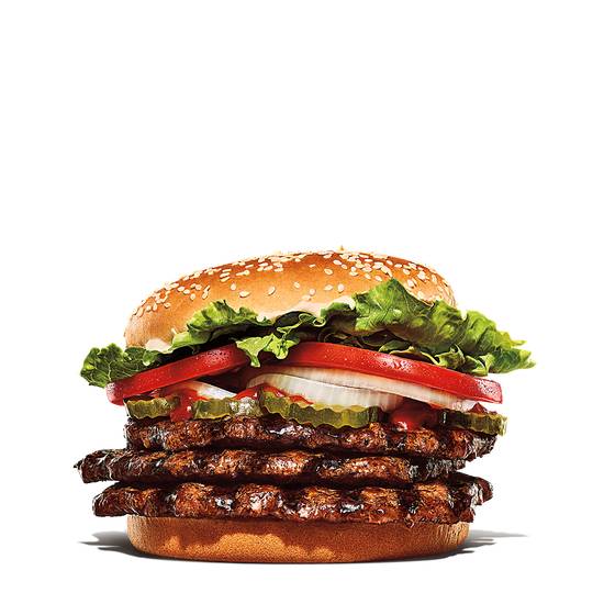 Order Triple Whopper food online from Burger King store, Melbourne on bringmethat.com