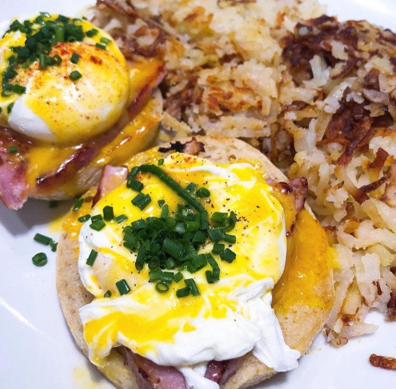 Order Basic Benedict food online from Honeyberry Cafe store, Hoffman Estates on bringmethat.com