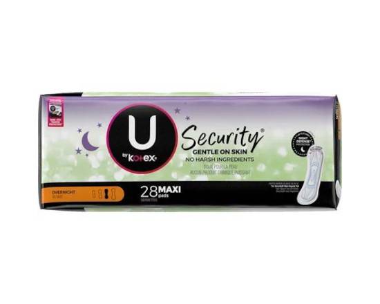 Order U by Kotex Security Overnight Pads + Wings food online from Trio Pharmacy store, Columbus on bringmethat.com