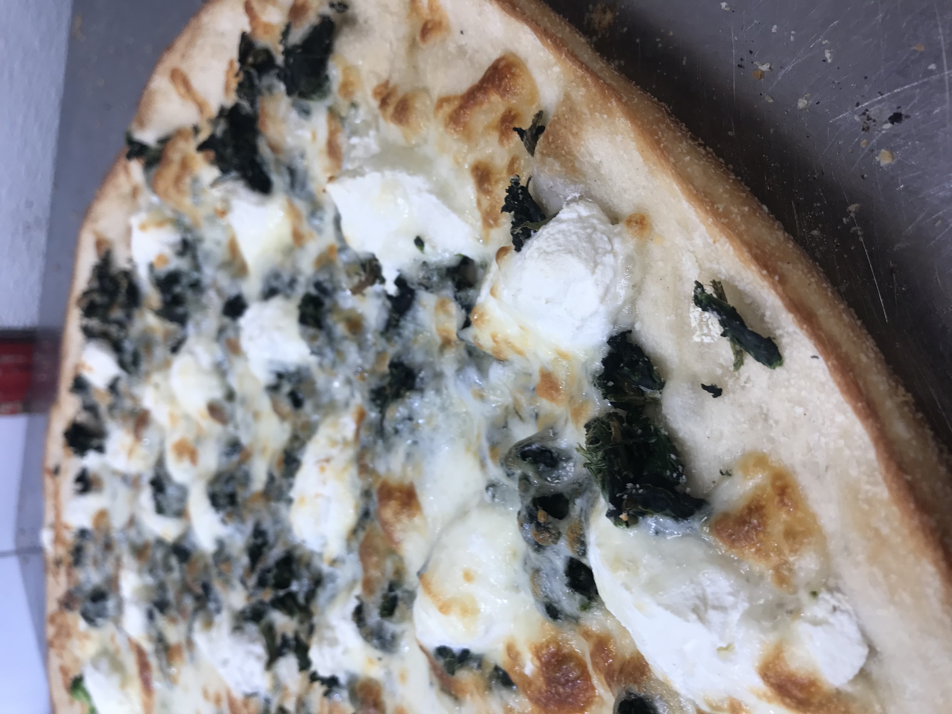 Order White Spinach Pizza food online from Little Italy Pizza store, New York on bringmethat.com