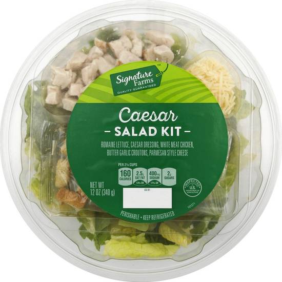 Order Signature Farms · Caesar Salad Kit (12 oz) food online from Albertsons Express store, Watauga on bringmethat.com