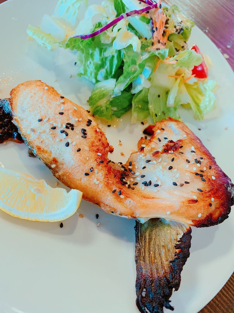 Order Miso Salmon Kama food online from Naked Fish Japanese Restaurant store, Chino Hills on bringmethat.com
