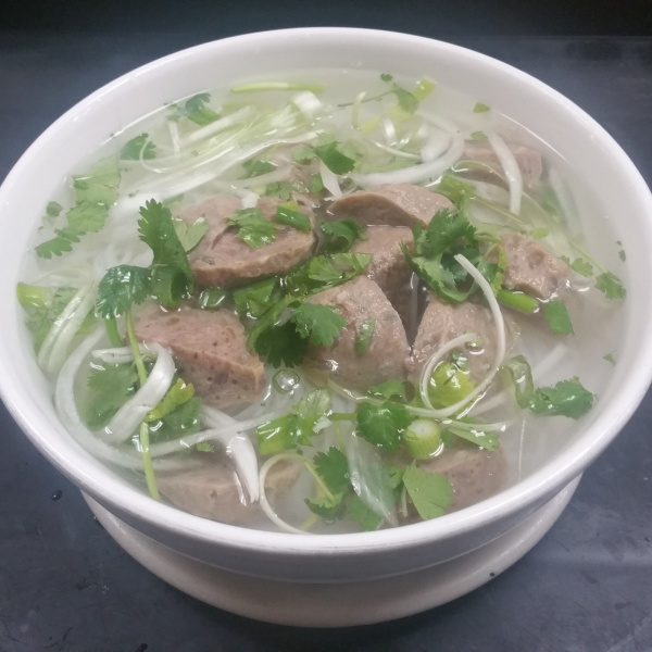 Order 12. Pho Bo Vien Soup food online from Com tam thanh store, Newark on bringmethat.com