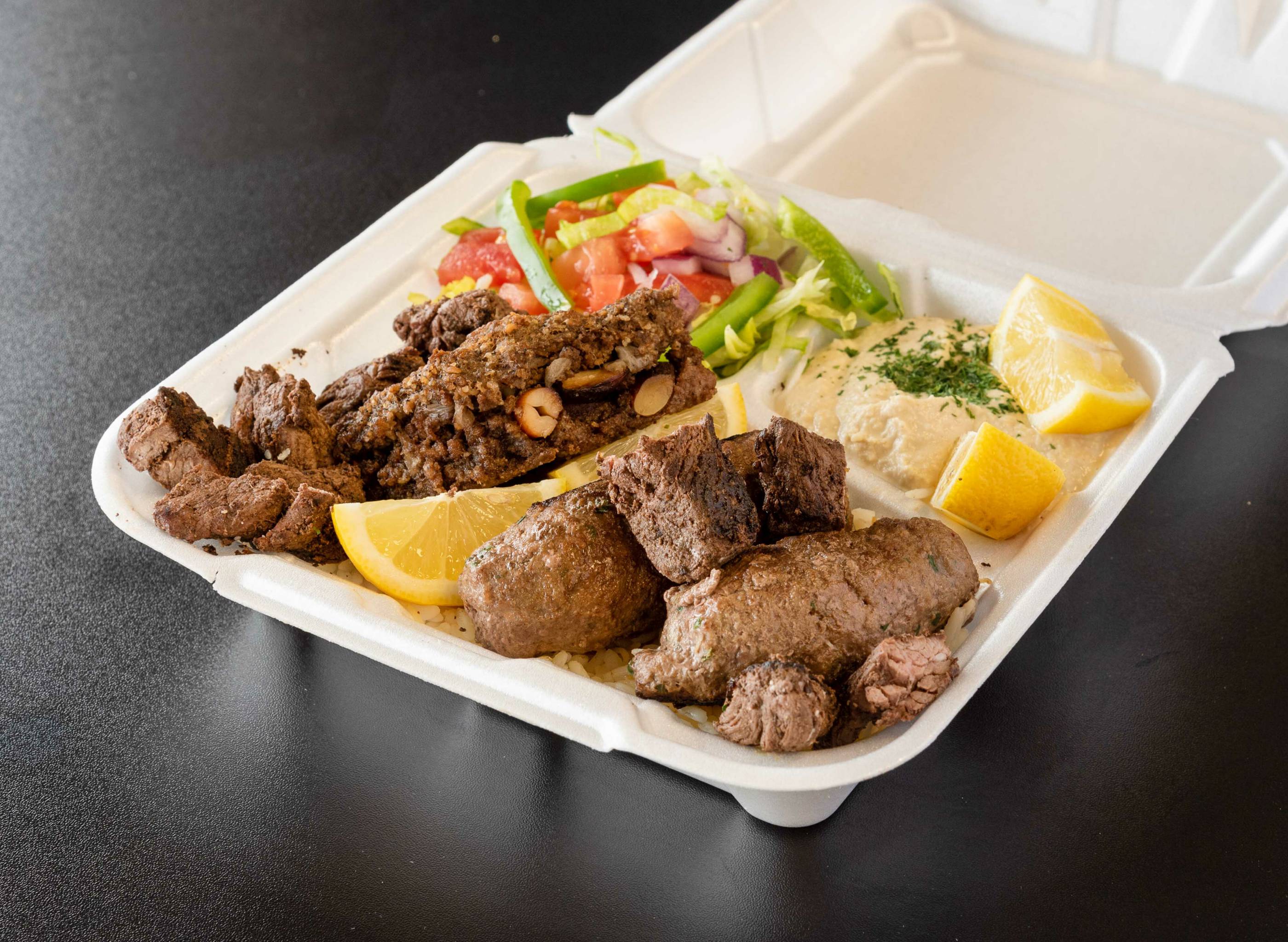 Order Combo Special Mixed Mediterranean Plate food online from 360 Pizzeria & Italian Kitchen store, Franklin on bringmethat.com
