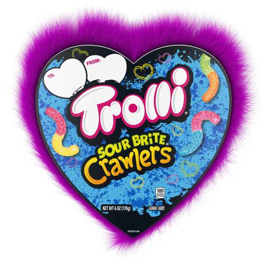 Order Trolli Sour Brite Crawlers Valentine's Day Heart Box, 6 oz food online from CVS store, FORNEY on bringmethat.com