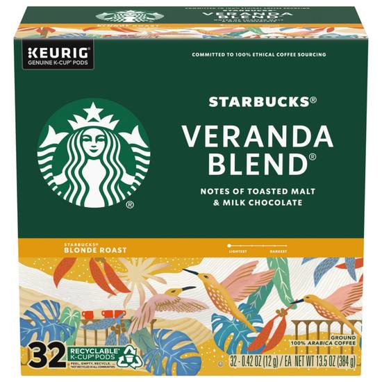 Order Starbucks Blonde Roast Veranda Blend Coffee K-Cup Pods, 32 CT food online from CVS store, GROSSE POINTE on bringmethat.com