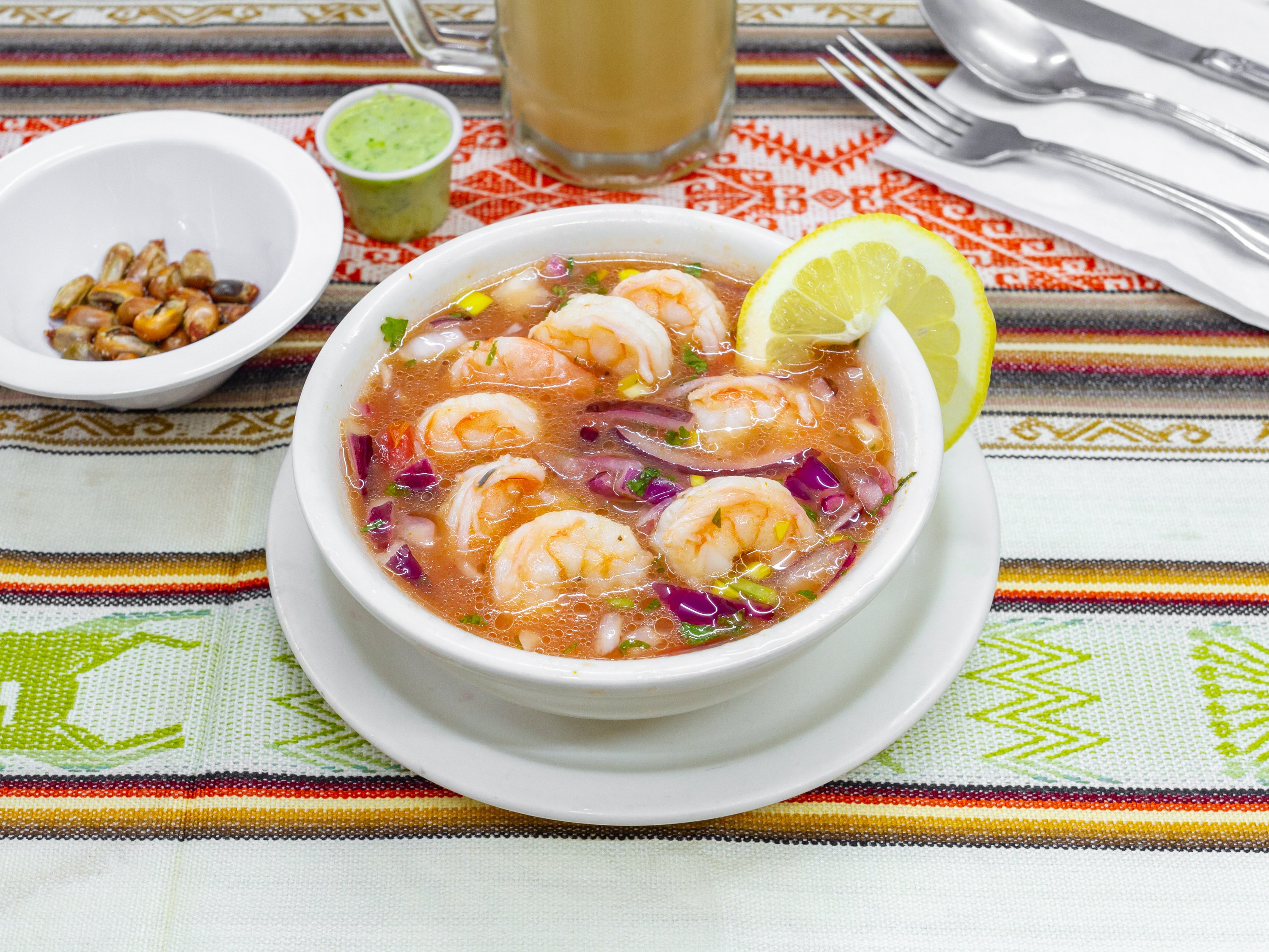 Order Ceviche Mixto Plate food online from Rocio's Restaurant store, Jersey City on bringmethat.com
