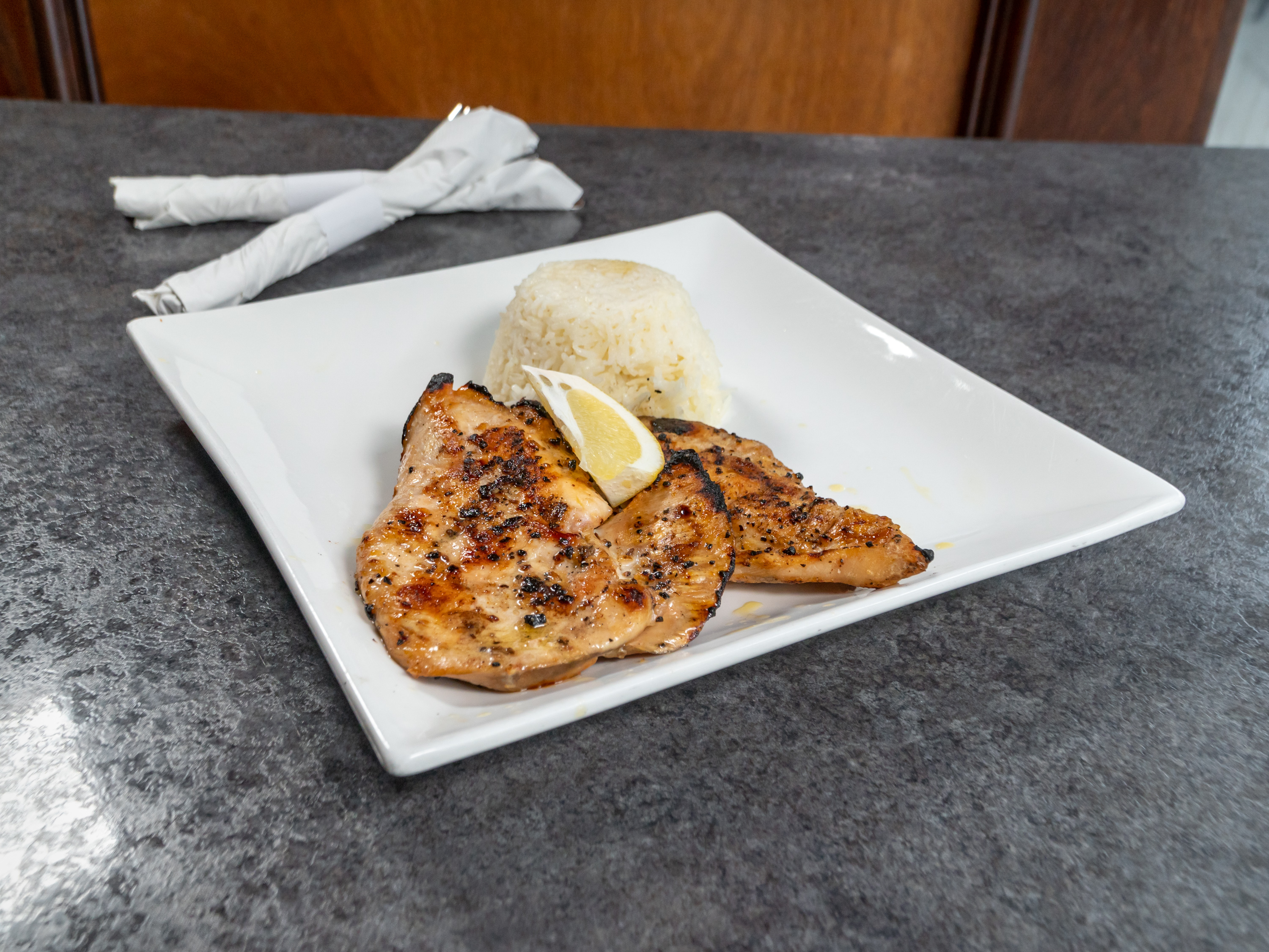 Order Grilled Chicken Entree food online from The Exchange Saloon store, Washington on bringmethat.com