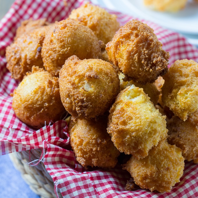 Order Southern Hush Puppies (6 pcs) food online from Gnarly Eats store, Brooklyn on bringmethat.com
