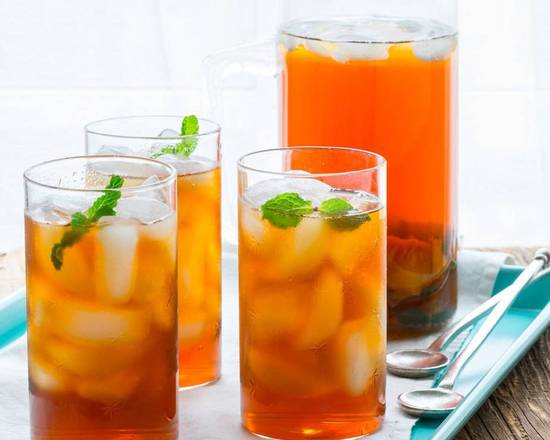 Order Passion Fruit Peach Tea food online from Mochiholic Fremont store, Fremont on bringmethat.com